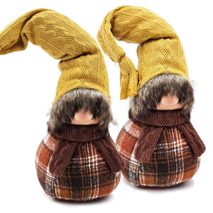 Gnomes Decorations for Fall Thanksgiving Table (Set of 2)