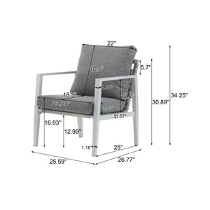 Modern Lounge Chair With Rope Accents And Cushions - Best Buy Furniture