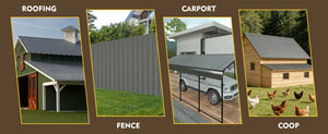 15 Pcs Heavy Duty Waterproof Metal Roofing Panels