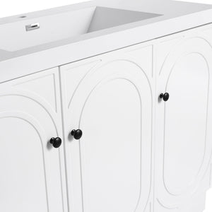 Modern Freestanding Bathroom Vanity With Soft Close Cabinet Doors