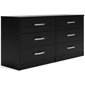 Finch - Six Drawer Dresser - 29'' Height - Black - Best Buy Furniture