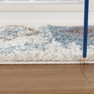 Loft Shag - 7'10" X 9'10" Shaggy Area Rug - Ivory