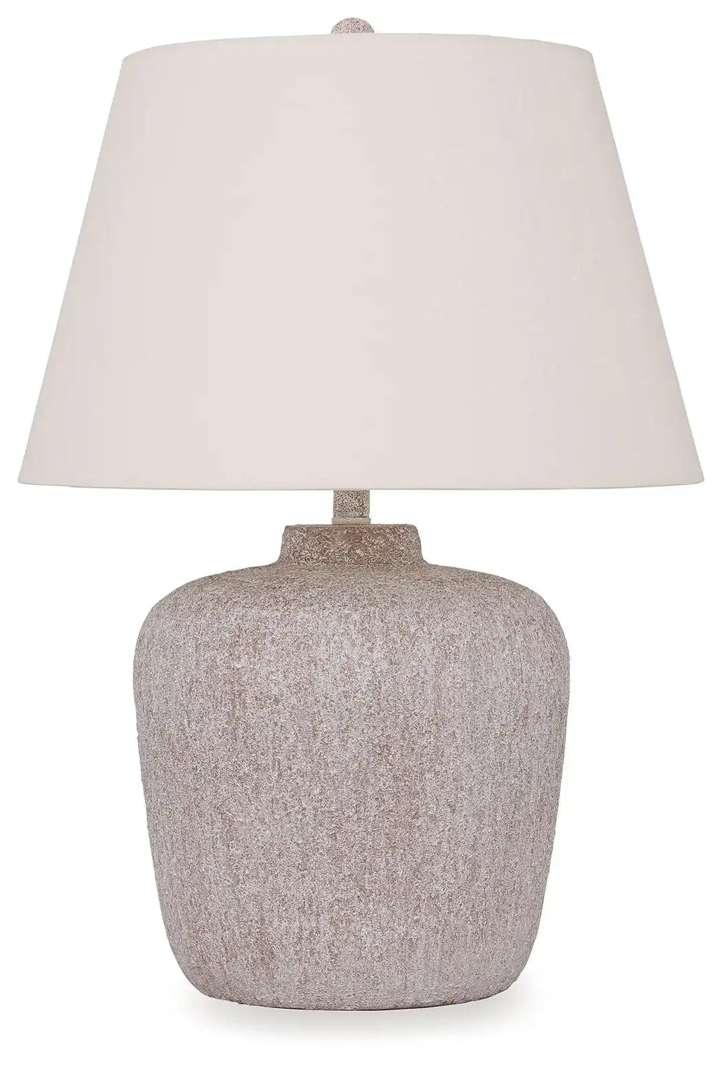 Danry - Metal Table Lamp - Distressed Cream - Best Buy Furniture