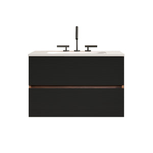 Gloria 30" Wall Mounted Soft Bathroom Vanity
