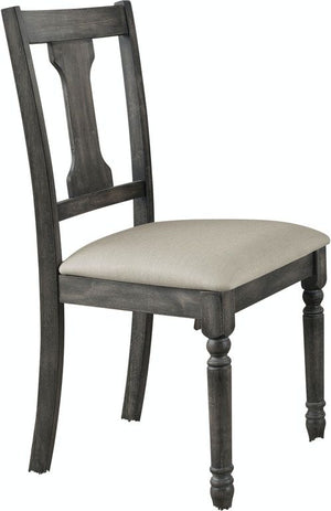 Wallace - Side Chair (Set of 2) - Tan / Weathered Gray - Best Buy Furniture