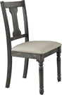 Wallace - Side Chair (Set of 2) - Tan / Weathered Gray - Best Buy Furniture