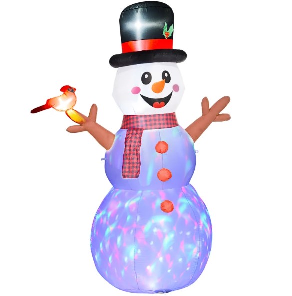 Inflatable Branch Hand Snowman with LED Lights