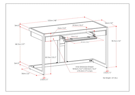 Erina - Handcrafted Desk