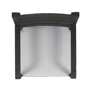 Outdoor 6 Seater Dining Set With Bench - Dark Gray / Light Gray