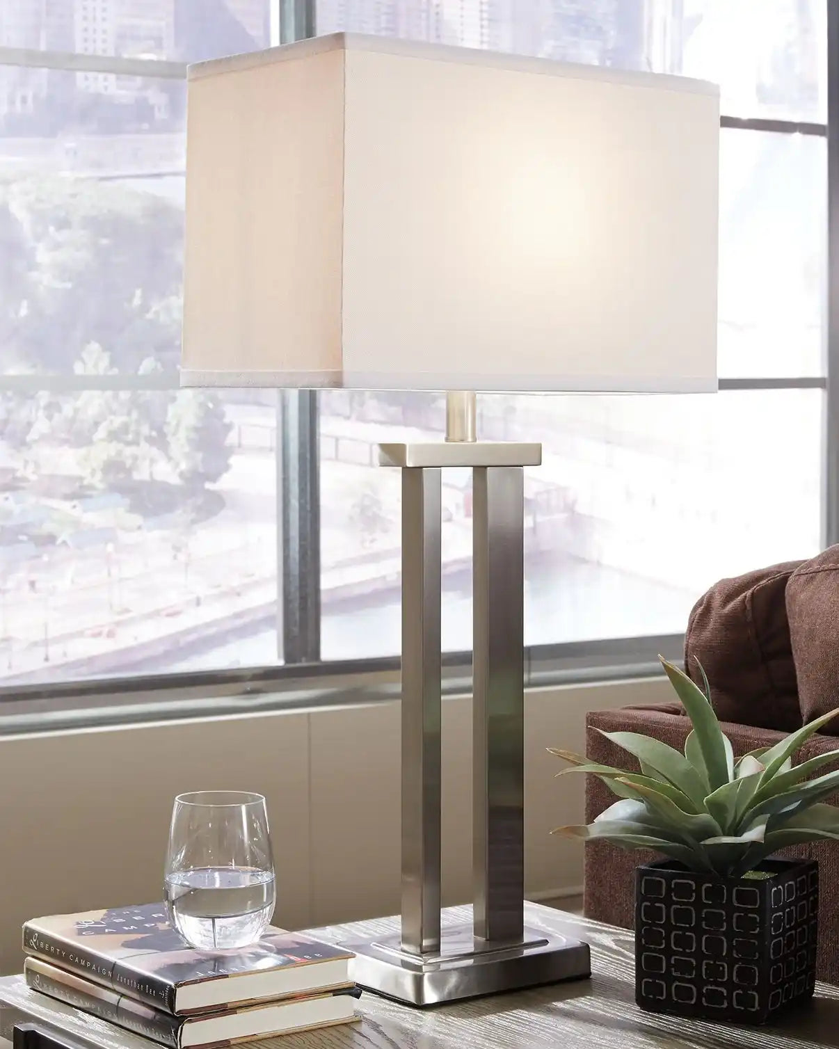 Aniela - Metal Table Lamp Set - Best Buy Furniture
