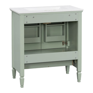Freestanding Vanity With 1 Drawer & 2 Soft Close Doors With Door Mounted Storage
