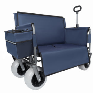 3-in-1 Folding Wagon with Bench Seat