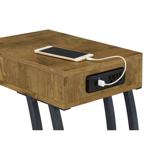 Hi-Tech Accent Table With USB Ports