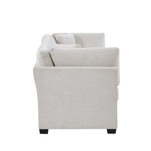 83.5" Modern Flared Arms Sofa (Beige)