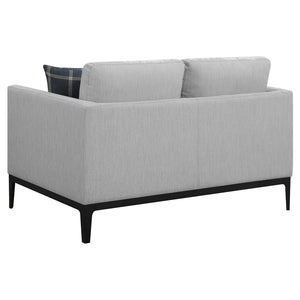 Montauk - 2 Piece Arms Living Room Set With Upholstered Seating - Light Gray