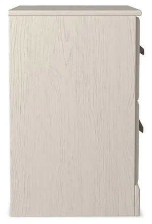 Stelsie - Two Drawer Night Stand - White - Best Buy Furniture