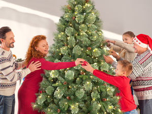 6Ft Pre-Lit Artificial Christmas Tree