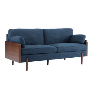 Mid-Century Modern Sofa - Navy