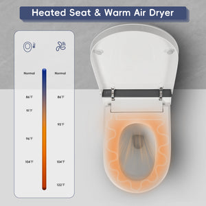 Tankless Smart Toilet With Bidet Built In