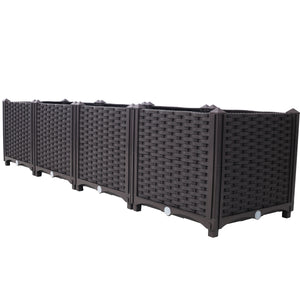 Deep Raised Garden Bed Plastic Planter Boxes