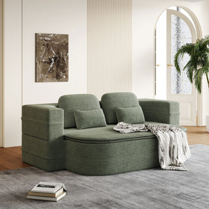 2 In 1 Foldable Sofa Bed With Multi Functional Blanket