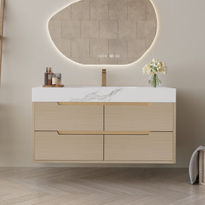 35.4" Modern Bathroom Vanity with Undermount Sink