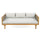 Claremont - 3 Seater Daybed Teak Acacia Wood Water Resistant Cushions - Best Buy Furniture
