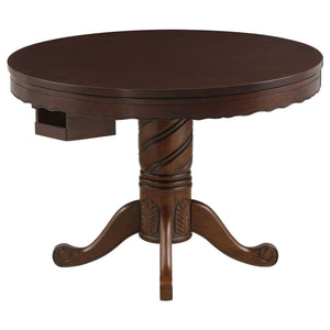 Brenton - Game Table With 8 Cupholders - Brown