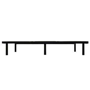 Queen Size Platform Bed Frame, Bedroom Furniture Metal Bed Foundation Base - Black