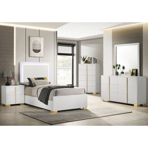 Jeremiah - LED Panel Bed With Touch Controlled Lighting