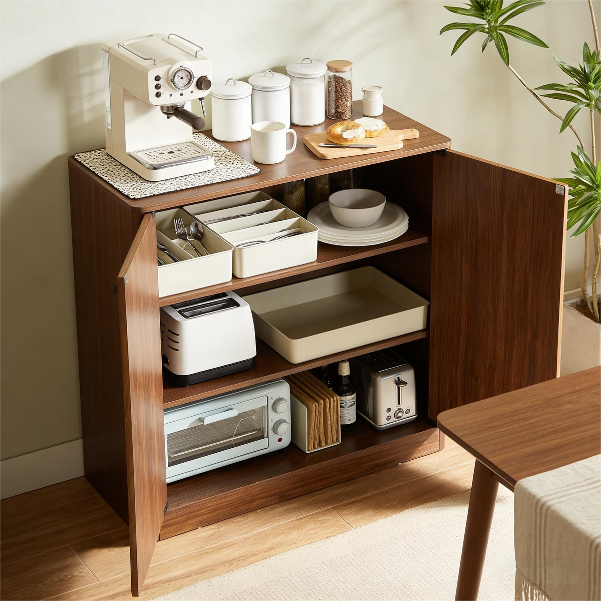 34.3" Modern Wavy Sideboard