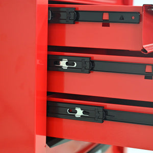 Rolling Metal Tool Chest With Drawers, Steel Storage Cabinet With Ball Bearing Slides
