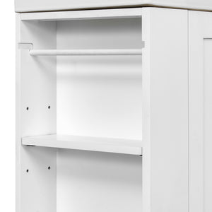 20-Inch Bathroom Vanity with Ceramic Sink and Storage Cabinet