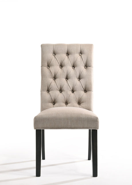 Morland - Vintage Side Chair (Set of 2) - Black / Tan - Best Buy Furniture