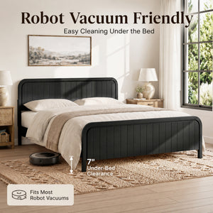 King Bed Frame with Headboard