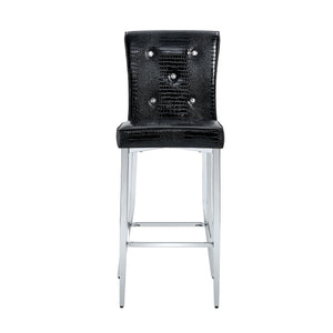 Bar Chairs & Crystal Clasp Design (Set of 2)