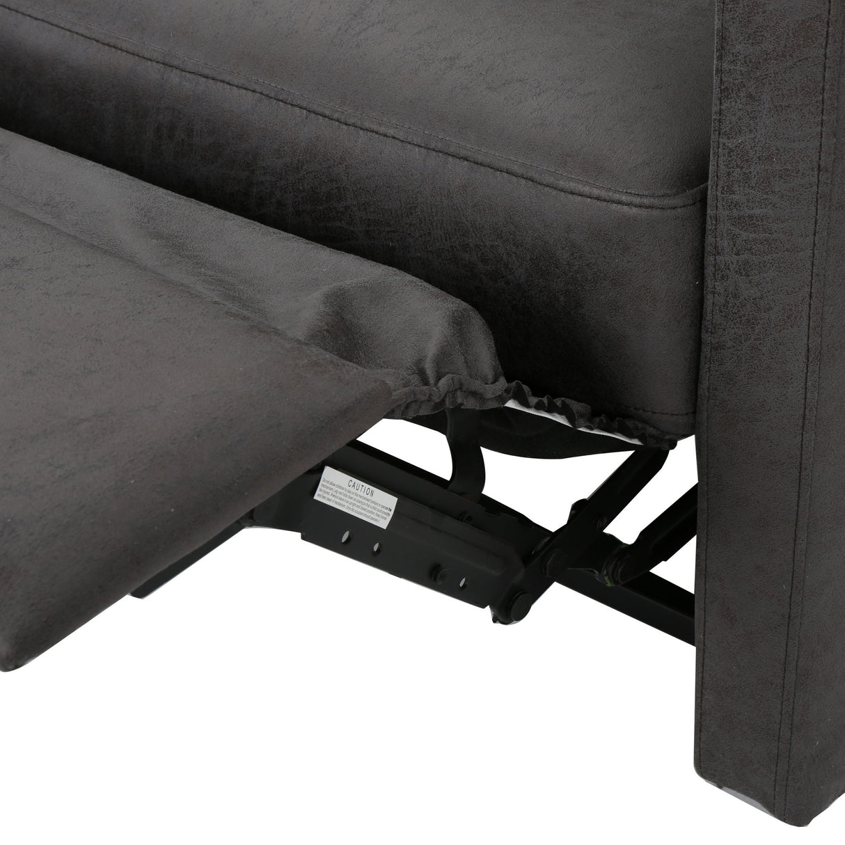 Alma - Contemporary Upholstered Loveseat Recliner - Slate