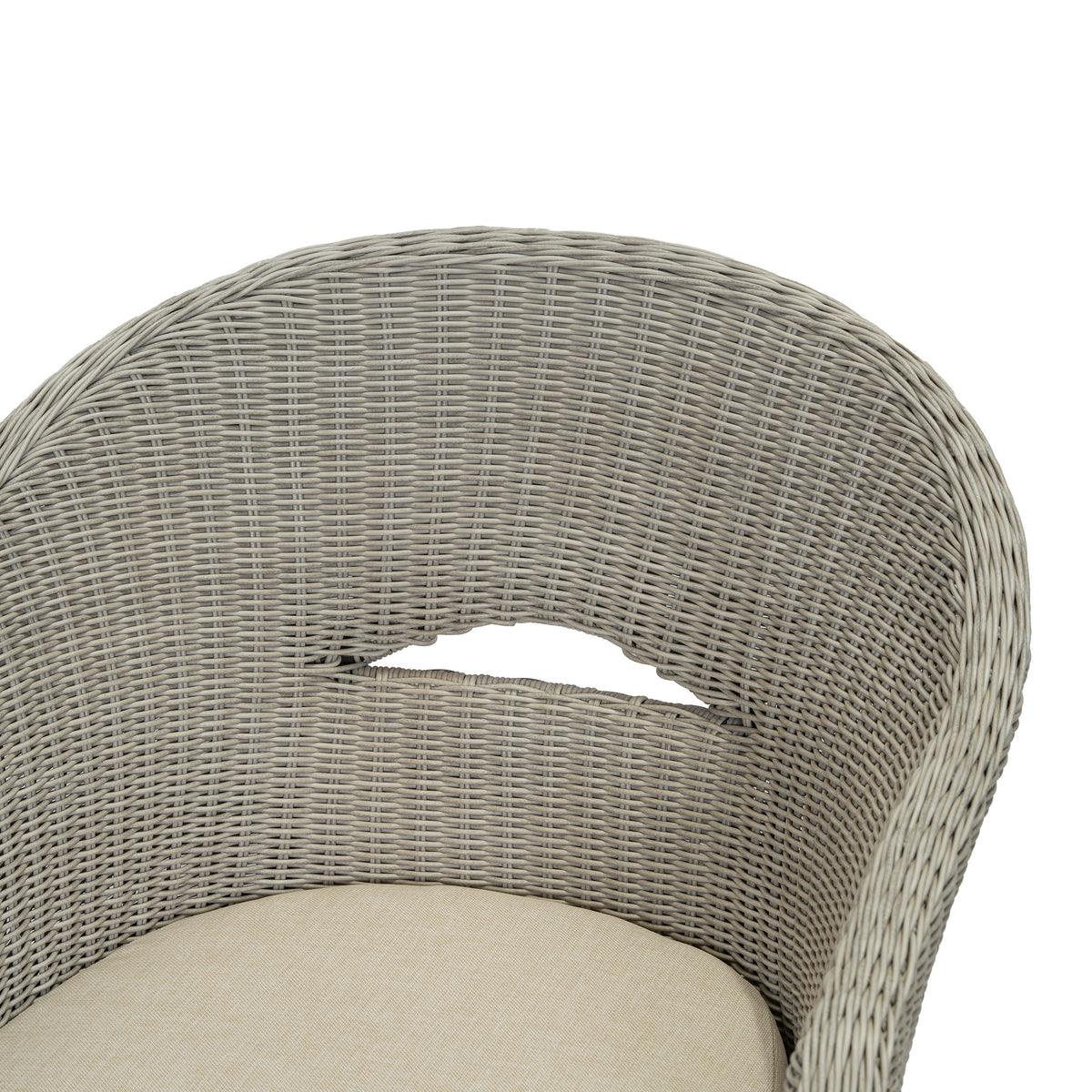 Outdoor Dining Arm Chair with Cushion, Set of 2