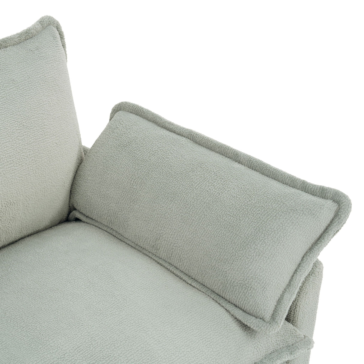 Modern 3 Seater Sofa With Side Storage Pockets For Living Room