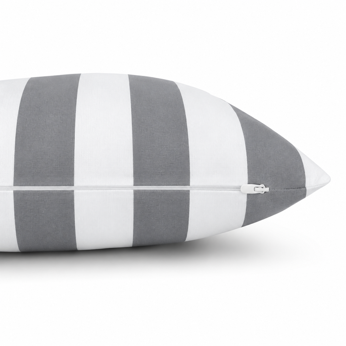 6 Pack Outdoor/Indoor Throw Pillows - Gray/White Striped