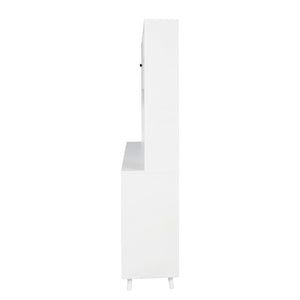 63" W Large Kitchen Hutch Cabinet, Freestanding Pantry Storage