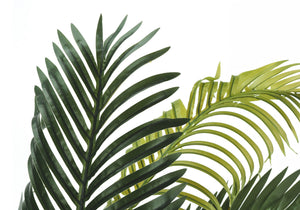 47" Tall, Artificial Plant, Palm Tree, Indoor, Faux, Fake, Floor, Greenery, Potted, Real Touch, Decorative - Green / Black
