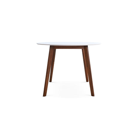 Dining Table - Brown / White