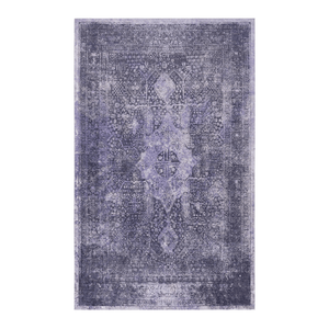 Maval Anthracite Washable Area Rug 6x9