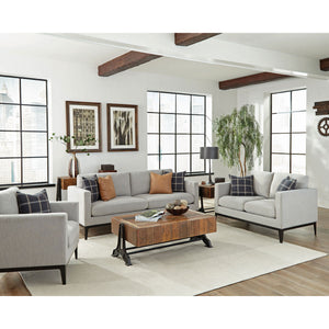 Montauk - Upholstered Sofa With Reversible Cushions - Light Gray