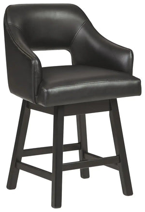 Tallenger - Upholstered Swivel Barstool (Set of 2) - Best Buy Furniture