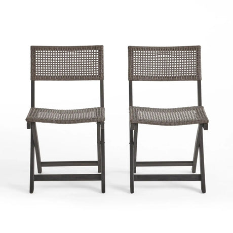 Bistro Foldable Chair With Wicker Backrest - Best Buy Furniture