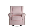 Tamaki - Glider Chair With Swivel - Pink - Best Buy Furniture