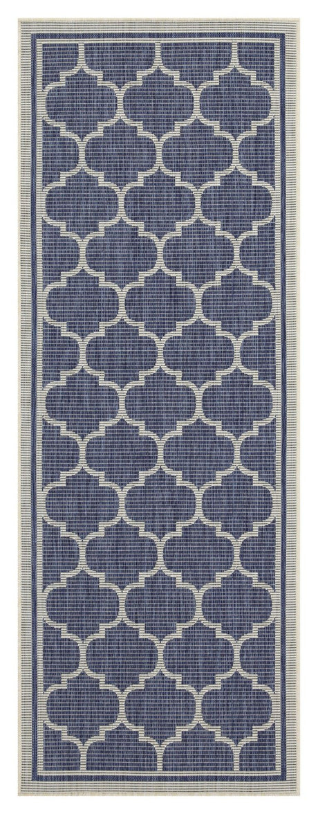 Sunshine - 5'3" X 7'3" Indoor, Outdoor Area Rug Polypropylene - Blue