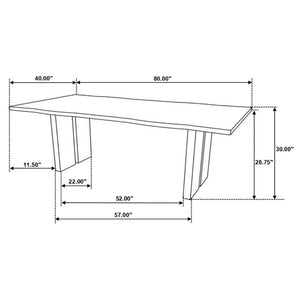 Montesano - Rectangular Dining Table - Natural